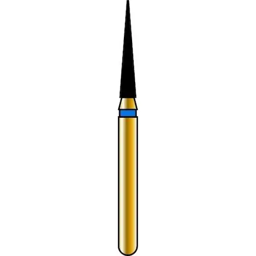 Alpen X1 Single-Use Diamond Bur, FG, #858-014F, Cone Pointed End, Fine Grit, Red Ring, 1.4 mm Diameter, 8.0 mm Length, 25/Pk, X858F014 thumbnail 11
