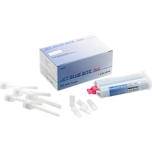 Coltene Jet Blue Bite FastSet Bite Registration Material, Single Pack, 50ml Cartridge, C6491 thumbnail 2