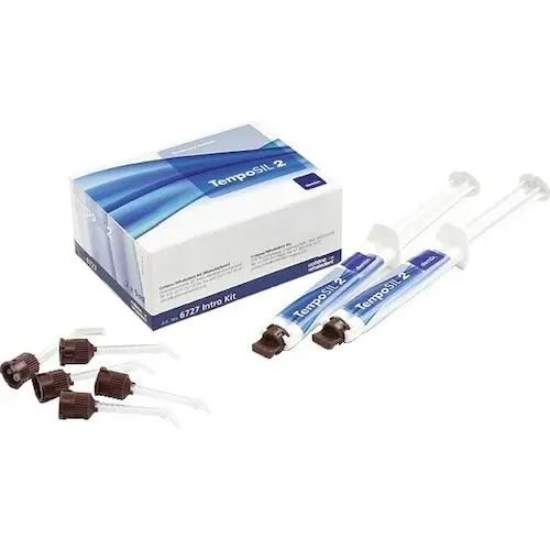 Temposil 2 Temporary Cement Trial Pack, 2 x 5 mL Syringes (White & Dentin), 15 Mixing Tips, 3686 thumbnail 3