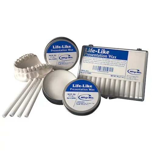 Whip Mix Life-Like Presentation Wax, White, 1.5 oz (42 g) Covered Tin, #04359 thumbnail 4
