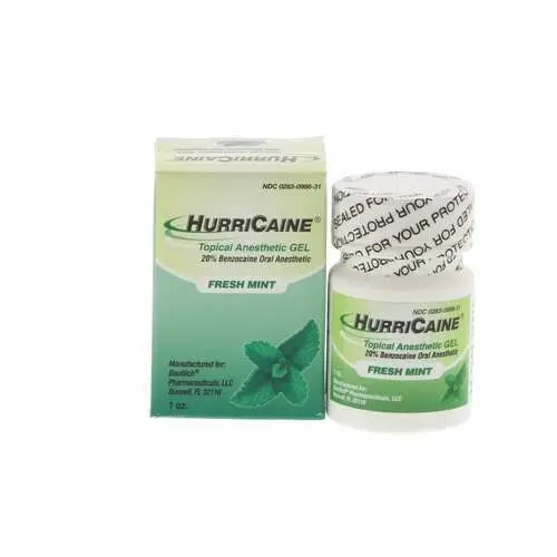 Hurricaine Topical Anesthetic Gel, Fresh Mint, 1 oz Bottle, 0998-31 thumbnail 2