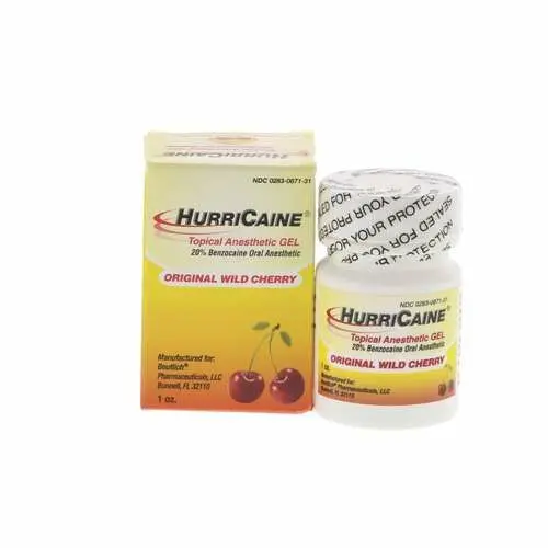 Hurricaine Topical Anesthetic Gel, Wild Cherry, 1 oz Bottle, 0871-31 thumbnail 2