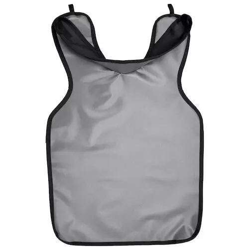 Cling Shield X-Ray Protectall Lead-Lined Vinyl Adult Apron with Neck Collar, 0.3 mm, Grey, 22 1/4" x 25 1/2", 1/Pk, 24GREY thumbnail 3