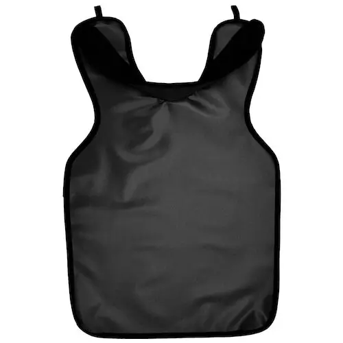 Cling Shield® Protectall Adult Lead-Lined X-Ray Apron with Neck Collar, .3mm Lead, Black Vinyl, 22-1/4" x 25-1/4", 24BLACK thumbnail 3