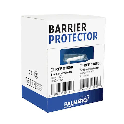 Palmero Bite Block Protectors for Siemens Pano X-Ray, 1.5" x 3", Clear, Latex-Free, 500/Box, #1850S thumbnail 11