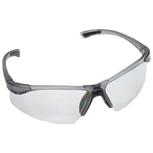 Palmero ProVision Tech-Spec Bifocal Safety Eyewear, 2.0 Diopter, Grey Frame, Clear Lens, 3720C thumbnail 9