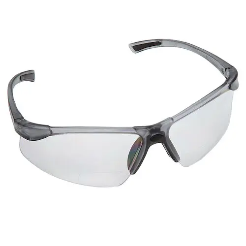 ProVision Tech Specs Bifocal Safety Eyewear, 2.5 Diopter, Gray Frame, Clear Lens, 3720D thumbnail 8