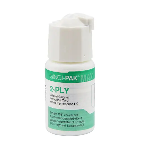 Gingi-Pak MAX Original Retraction Cord, 2-Ply, with dl-Epinephrine, 108" per Bottle, #10120M thumbnail 8