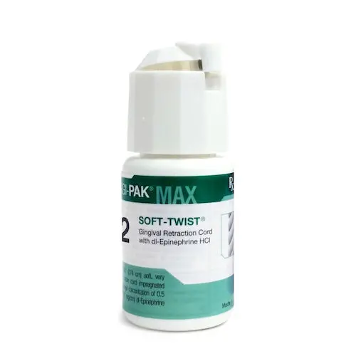 Gingi-Pak MAX Soft-Twist Retraction Cord, #2 Medium, Epinephrine HCl, 108" per Bottle, 10110M thumbnail 4
