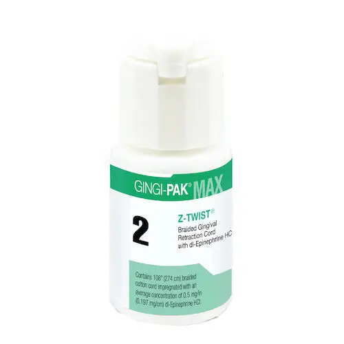 Gingi-Pak Max Z-Twist Retraction Cord with DL-Epinephrine HCl, Size #2 Medium, 108 inches, 10172M thumbnail 6