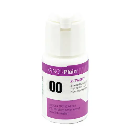 Gingi-Plain MAX Z-Twist Weave Retraction Cord, Non-Impregnated, #00 Very Thin, 108" per Bottle, 11170M thumbnail 8