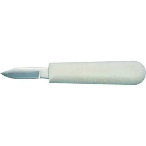 Buffalo Dental #6A Autoclavable Lab Plaster Knife, White Plastic Handle, 1-1/2" Carbon Steel Blade, 1 Each, 65570 thumbnail 4