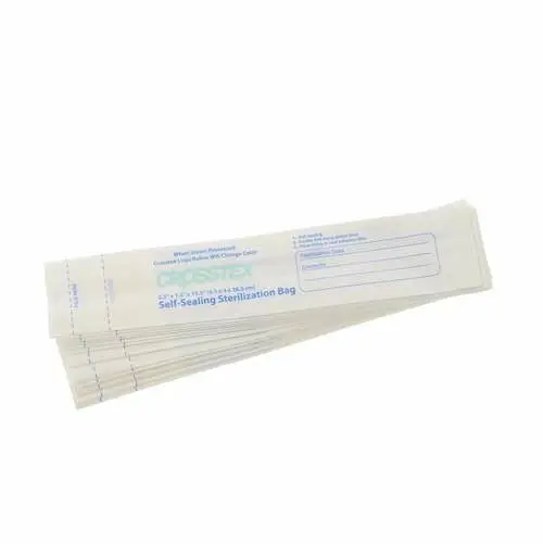 Crosstex Self-Sealing Autoclave Bags, Paper, 2.5" x 1.5" x 10.5", Steam Indicator, 1000/Box, OC thumbnail 3