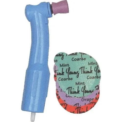 D-Lish EZ-Paks Prophy Paste & Disposable Contra Angle, Latex-Free, Medium Grit, Mint, Petite Web, 100/Pkg, 323110 thumbnail 3