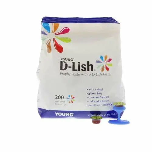 Young Dental D-Lish Prophy Paste, Coarse Grit, Key Lime, Unit Dose Cups, 200/Box, 310020 thumbnail 7