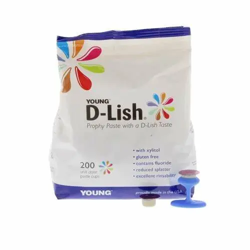 D-Lish Prophy Paste, Fine, Fresh Strawberries, Gluten Free, with 1.23% Fluoride, Unit Dose Cups, 200/Box, 306220 thumbnail 6