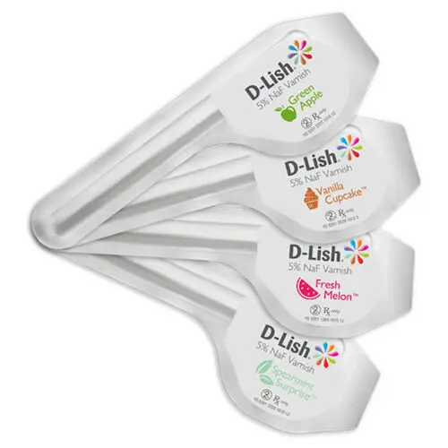D-Lish 5% Sodium Fluoride Varnish, Assorted Flavors, 50 Unit Doses with UltraBrush 2.0 Applicators, 218450 thumbnail 6