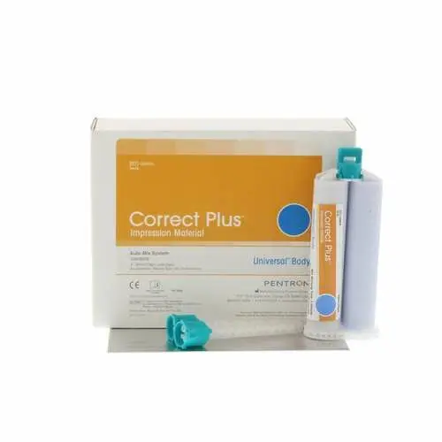 Correct Plus VPS Impression Material, Universal Body, Regular Set, Unflavored, 50 ml Cartridges, 4/Pack, Q34DA thumbnail 4