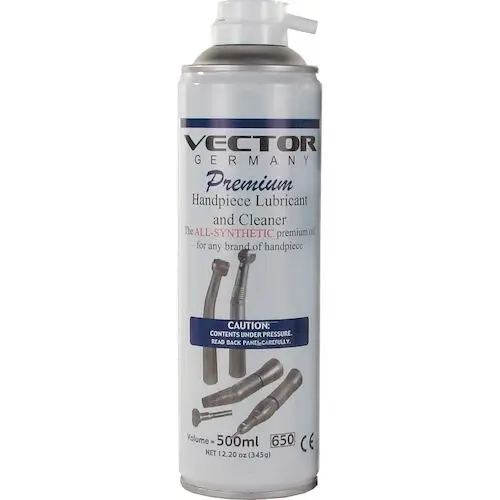 Vector Hi-Performance Lubricant Spray, All-Synthetic Oil for Handpieces, 500ml Can, VL-S thumbnail 3