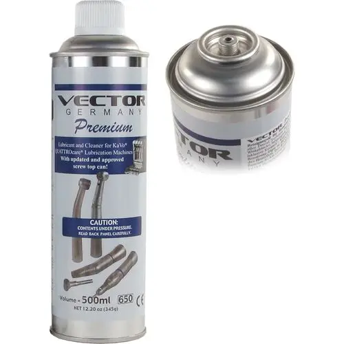 Vector Premium Handpiece Lubricant and Cleaner for QUATTROcare Lubrication Machines, All-Synthetic, 500 mL Spray Can, VL-AQ thumbnail 3