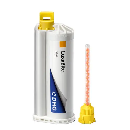 LuxaBite Rigid Bisacryl Bite Registration Material Refill Kit, Blue, 50 ml Cartridge with 15 Automix Tips, 1 Kit, 110560 thumbnail 4