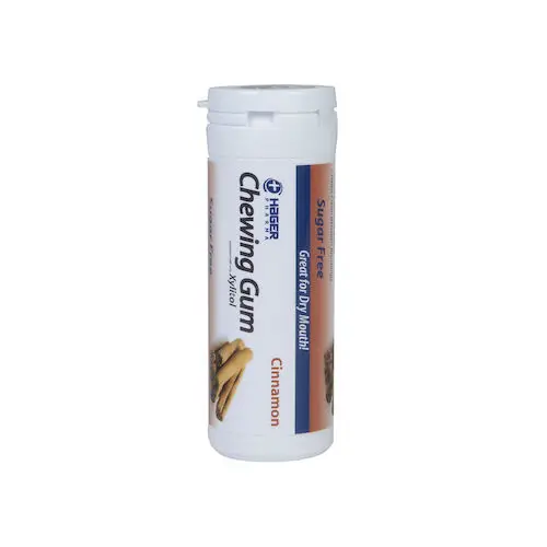 Miradent Xylitol Chewing Gum, Cinnamon, 30 Pieces/Vial, 12 Vials/Box, 630054 thumbnail 2