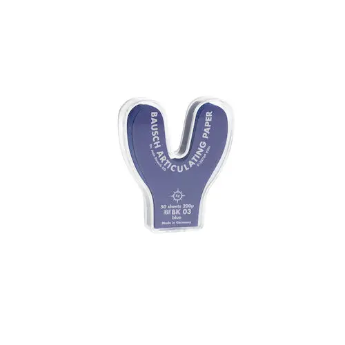 Arti-Check Micro-Thin Articulating Paper, Horseshoe, 200 microns, Blue, 50/Pk, BK03 thumbnail 8