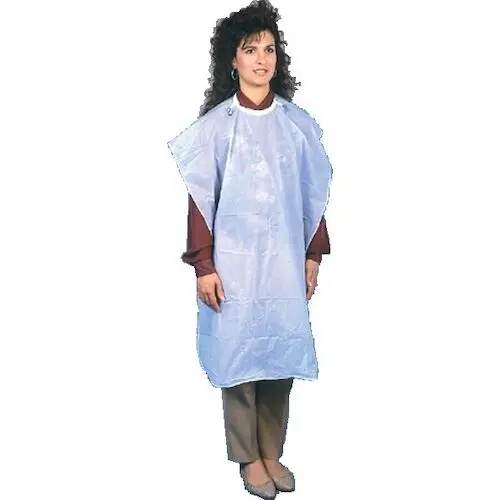 Crosstex Patient Barrier Apron, Plastic, Knee Length, 27" x 44", White, 1/Pk, NP4WH thumbnail 5