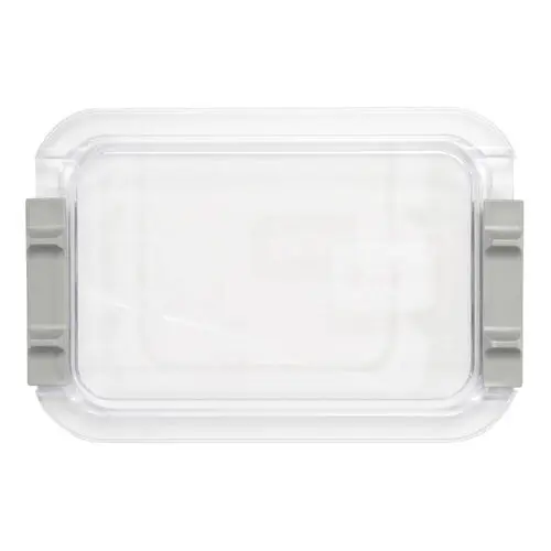 Zirc Safe-Lok Mini Tray Cover (F-Size), Clear, 9-7/8" x 6-5/8" x 1", 1/Pk, 20Z103 thumbnail 5
