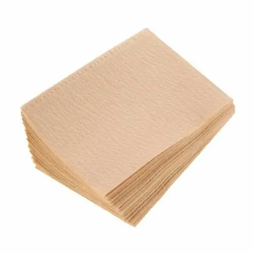 Crosstex Advantage Patient Bibs, 2-Ply (Tissue/Poly), 13" x 18", Peach, 500/Case, WEXAPE thumbnail 3