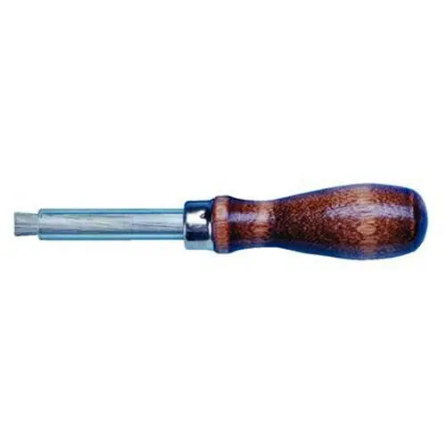 Grobet Steel Bur Cleaning Brush with Wood Handle, 5" Overall Length, 16.340 thumbnail 2