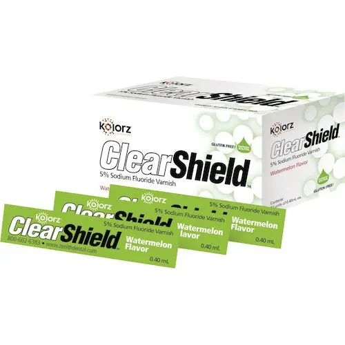 Kolorz ClearShield Fluoride Varnish, 5% NaF, Watermelon, 0.4 mL Unit Dose, 35/Pk, 799501 thumbnail 7