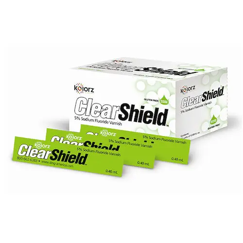 Kolorz ClearShield 5% Sodium Fluoride Varnish, Mint, 0.4 mL Unit Doses, 200/Pk, 799507 thumbnail 8