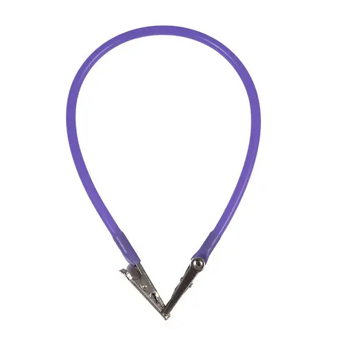 Hager Worldwide Super Bib Clip, Purple, 14", 1/Pkg, 605282 thumbnail 2