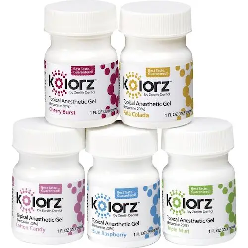 Kolorz Topical Anesthetic Gel, Cherry Burst, 20% Benzocaine, 1 oz Jar, 755102 thumbnail 5