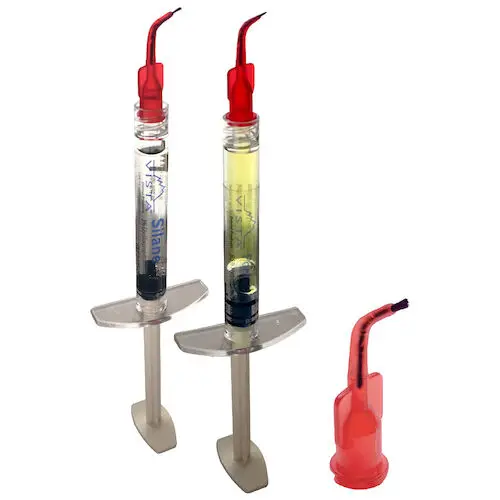 Vista Apex Porcelain Etch Etching Gel, 9.5% Hydrofluoric Acid, Standard Kit (2 x 1.2 mL Etch Syringes, 2 x 1.2 mL Silane Syringes, 25 Spira-Flo Brush Tips), 502500 thumbnail 10