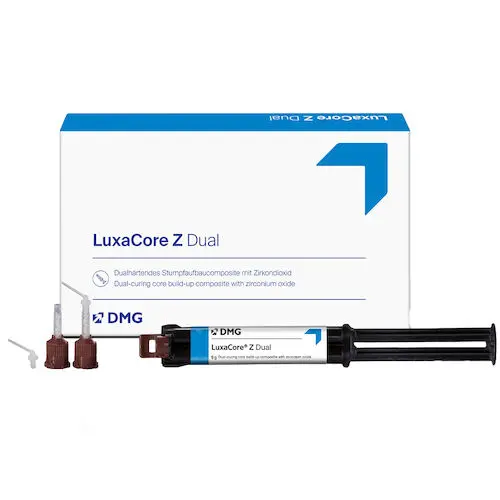 LuxaCore Z-Dual Smartmix Core Build-Up Material, Automix Syringe Kit, 9 g, Light Opaque, 2/Pk, 213336 thumbnail 15