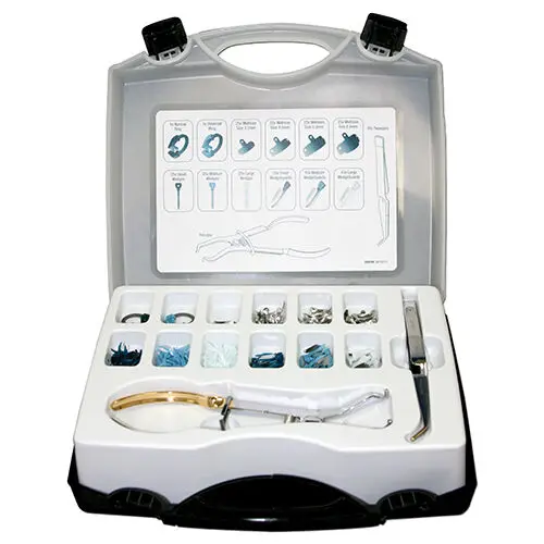 Palodent Plus EZ Coat Sectional Matrix System Introductory Kit, 100 Matrices, 75 Wedges, 30 WedgeGuards, 2 Rings, Forceps & Pin Tweezers, 659670 thumbnail 16