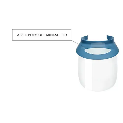 Op-D-Op Replacement Mini Shields for Visor Ventilation Window, Clear, 6/Pack, 308MS6 thumbnail 3