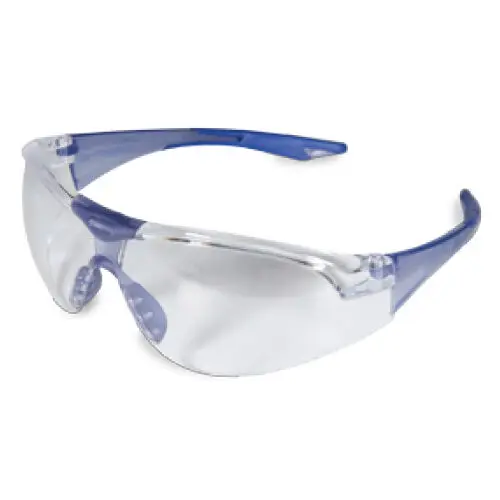 Hager Avions Protective Eyewear, Slim Fit Wrap-Around, Blue Frame, Clear Lens, Anti-Fog/Anti-Scratch, 100921 thumbnail 11
