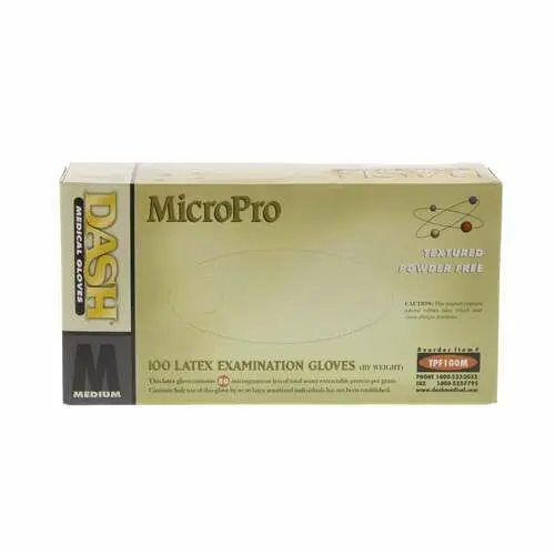 MicroPro™ Powder-Free Latex Exam Gloves, Textured, Medium, 100/Box, TPF100M thumbnail 11