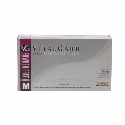 Dash Medical Gloves VPF100 Vinyl Powder-Free Examination Gloves, Medium, 100/Box - Medium, 100/Box, VPF100 - Image 1