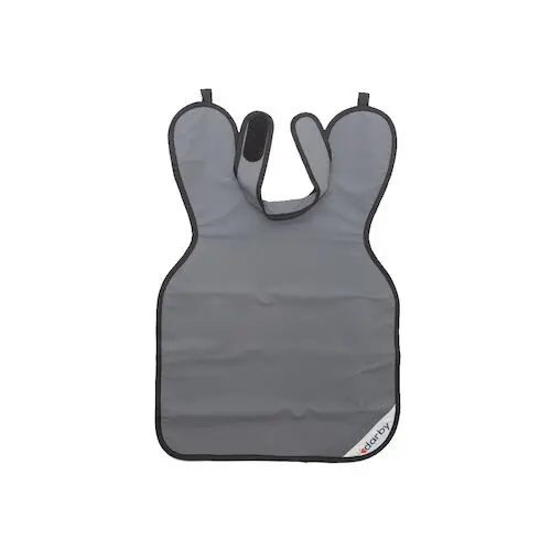 Darby Adult Style 24 X-Ray Apron with Collar, 0.3 mm Lead-Equivalent Vinyl, Gray, 24" x 36", 9507587 - 0.3 mm Vinyl, w/ collar, 24 x 36, Gray, 9507587 - Image 1