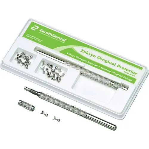 Zekrya Gingival Protector Kit, Stainless Steel, 1 Swivel Handle, 10 Small Arcs, 10 Large Arcs, 61096 thumbnail 3
