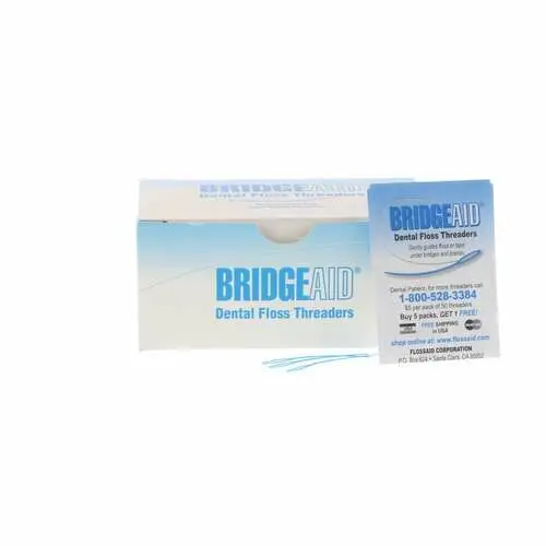 BridgeAid Dental Floss Threaders, 10 per Envelope, 100 Envelopes per Box (1000 Threaders), TDPS thumbnail 8