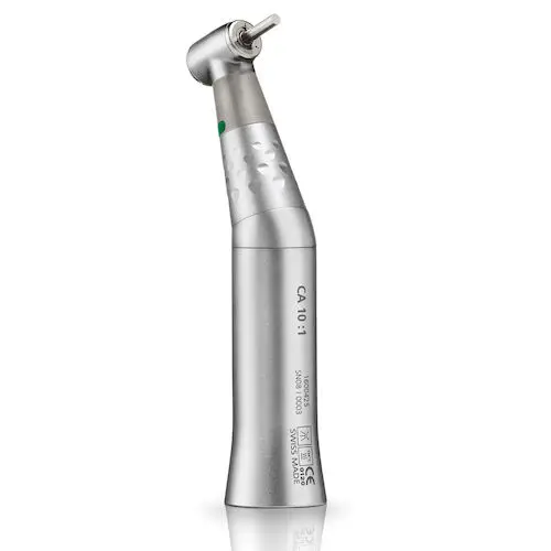 Bien Air Micro Series Contra Angle Air Handpiece, 10:1 Reduction, Autochuck Push Button, Triple Spray, No Light, 1600425-001 - Contra Angles Air Handpieces – Standard, Autochuck Push Button, Triple Spray - CA 10:1 – No Light - Image 1