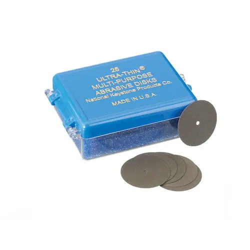 Keystone Ultra-Thin Multi-Purpose Abrasive Disc, 7/8" x .009" (22.2 x 0.22 mm), Gray, 25/Box, 1300470 thumbnail 3