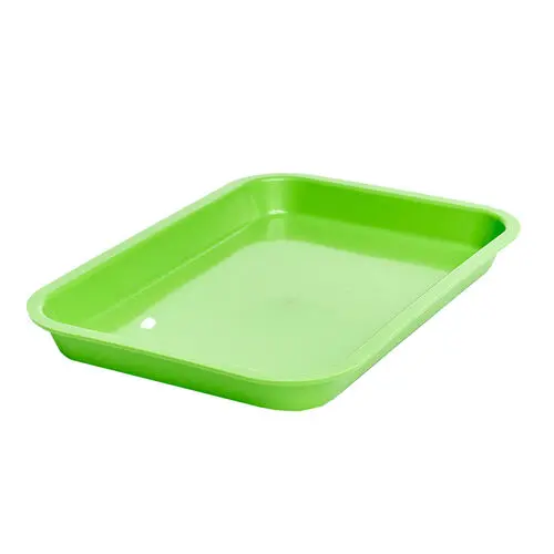 Zirc Mini Tray, Neon Green, 9-3/8" x 6-3/8" x 7/8", Autoclavable, 20Z101P thumbnail 4