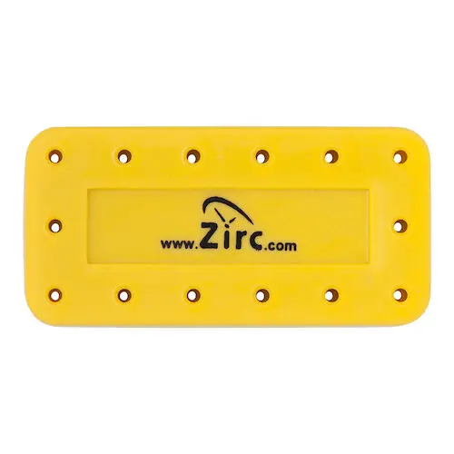 Zirc 14-Hole Magnetic Bur Block, Neon Yellow, 50Z403O, 1/Pk thumbnail 5
