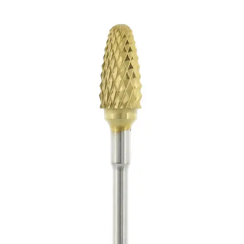 Gold Carbide Burs, Laboratory, 84T, Taper, Fine Cut, HP, 11518 - Gold Carbide Burs, Laboratory, 84T, Taper, Each, Fine Cut, HP, 11518 - Image 1